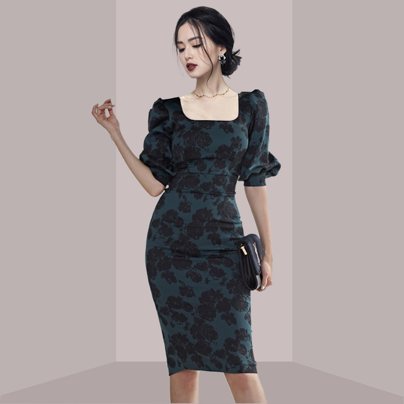 Elegant Ladylike Floral Print  - Midi Skirt Floral recension och pris